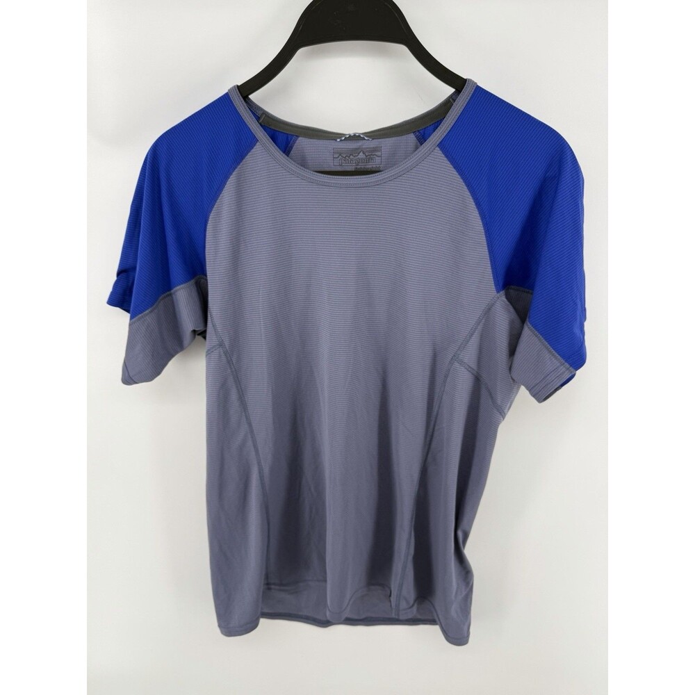 Patagonia Capilene Shirt Women’s S Blue Lightweight Baselayer Short Sleeve